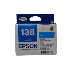 Epson 138 Cyan High Yield Ink Cartridge