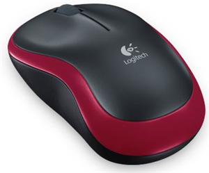 Logitech M185 USB Wireless Compact Mouse - Red