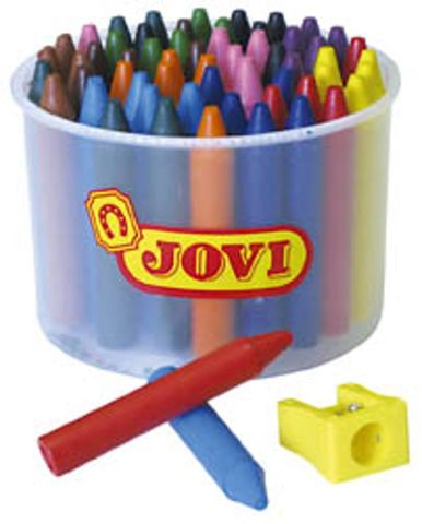 JOVI WAX CRAYONS, TUB 60