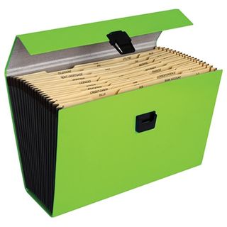 FM VIVID A4 EXPANDING FILE 19 POCKET GREEN