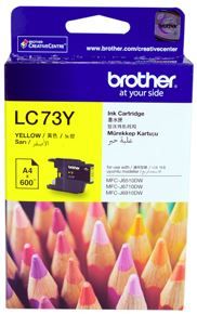 Brother LC73Y Yellow Ink Cartridge