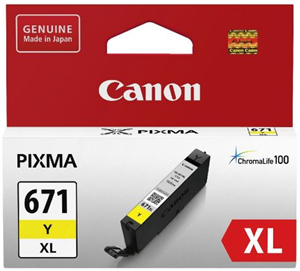 Canon CLI671XLY Yellow High Yield Ink Cartridge