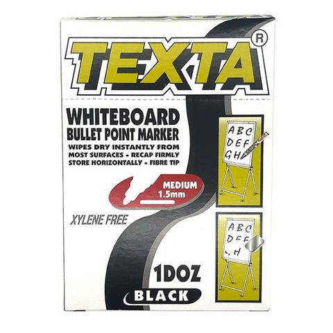 Texta Wboard Mark Bul Bk, Bx12