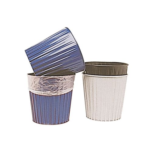 METAL RUBBISH BIN (NAVY)