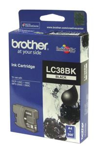 Brother LC38BK Black Ink Cartridge