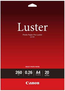 Canon LU-101 A4 Luster 260gsm Photo Paper Pro - 20 Sheets