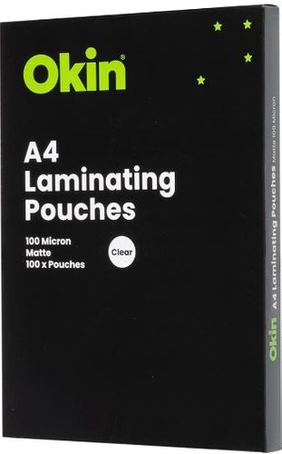 Laminating Pouches A4 Matte 100mic, Pack of 100