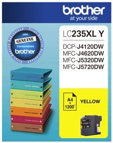 Brother LC235XLY Yellow High Yield Ink Cartridge