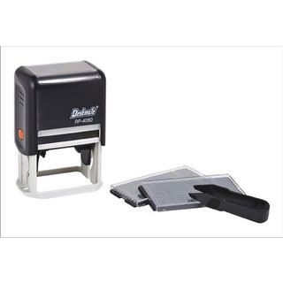 DESKMATE DIY STAMP KITS 5 LINES 3MM/4MM TEXT BLACK