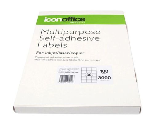 A4 SOFTWARE LABELS L30 PKT 100