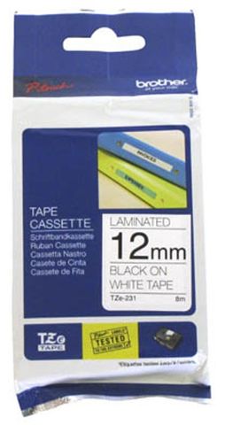 BRO TZ231 P-TCH TAPE 12MM X 8M