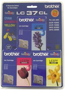 Brother LC37CL3PK CMY Ink Cartridges (Triple Pack)