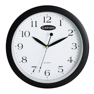 CARVEN WALL CLOCK Black 30CM