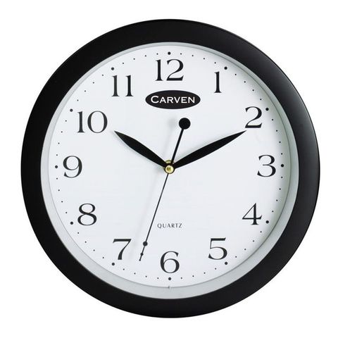 CARVEN WALL CLOCK Black 30CM