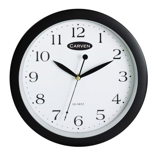 CARVEN WALL CLOCK Black 30CM