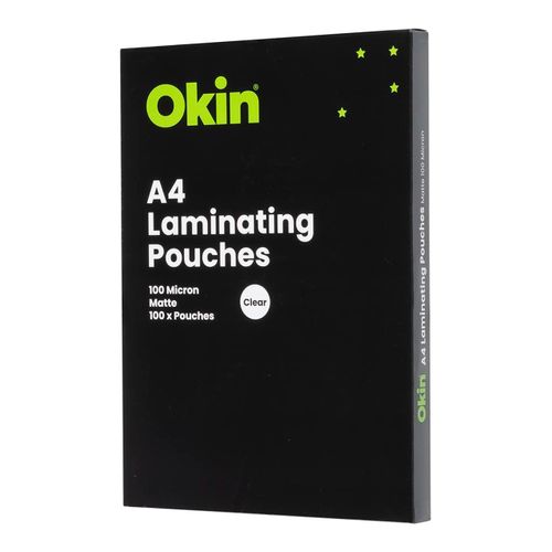 LAMINATING POUCHES A4 MATT Pk100