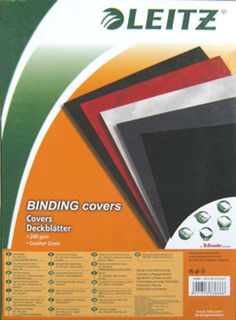 Bind Cover Black lgrain bx100
