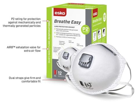 BREATHE EASY P2 VALVED DUST MA