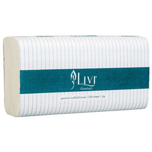 LIVI S/FOLD 1PLY P/TOWEL PK20