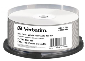 Verbatim BD-R 25GB 6X White W