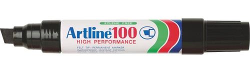 ARTLINE 100 PERMANENT MARKER 12MM (BLACK), BOX 6