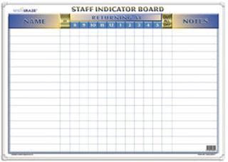 STAFF INDICATOR BOARD 450 X 60