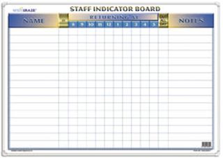 STAFF INDICATOR BOARD 450 X 60