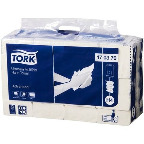 tork ultra slim hand towel 170370, carton of 20
