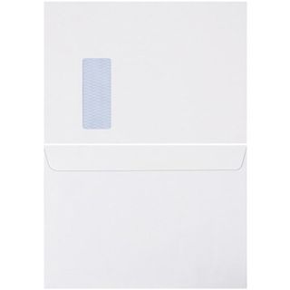 ENVELOPES, C4, WINDOW WHITE,