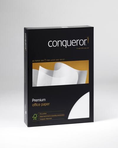 CONQ LAID PAPER 100GSM HI WHI