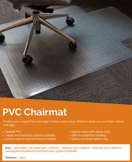 CoverZone PVC Chairmat Rectan
