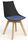 Luna Black Chair with Oak Bas