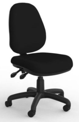 Evo 3 Lever Highback Mega Luxe Chair - Black Breathe - Assembled - high -density seat