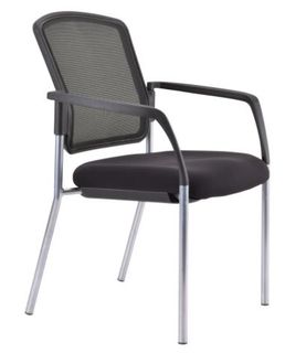 BURO LINDIS MESH BACK CHAIR - 4 leg with arms