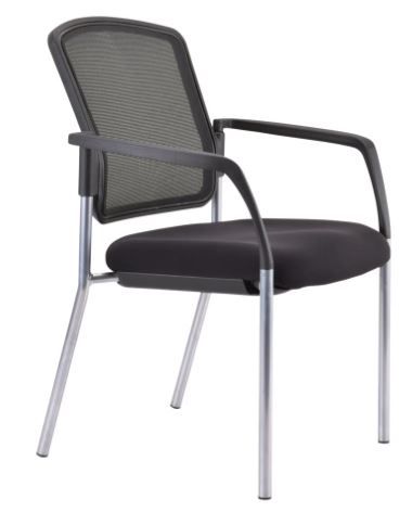BURO LINDIS MESH BACK CHAIR - 4 leg with arms