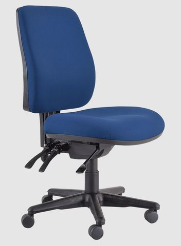 Buro Roma 3 lever High Back Navy - Assembled