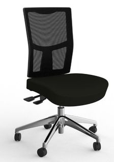 Urban Mesh Chair Alloy Base Black Breathe Chair