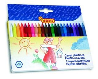 JOVI PLASTIC CRAYONS, PKT 24