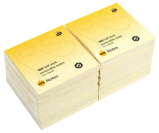 Adhesive Notes 75x75mm, Yellow