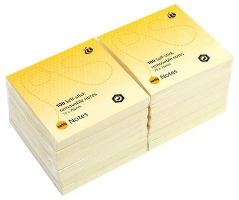 Adhesive Notes 75x75mm, Yellow