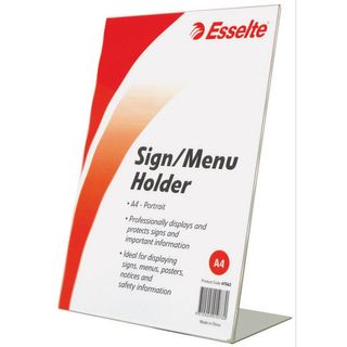 SIGN HOLDER A4 SLANTED PORTRAIT