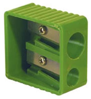 PLASTIC PENCIL SHARPENER 2 HOL