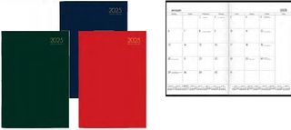 2025 Collins A4 Premium Monthly Planners Pvc Cover - Assorted Colours