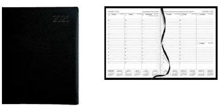 2025 Collins MD1083 Appointment Diary, Black