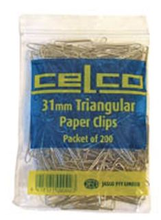 Paper Clips Silver pkt 200