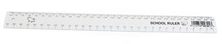 PLASTIC RULER 30CM WHITE