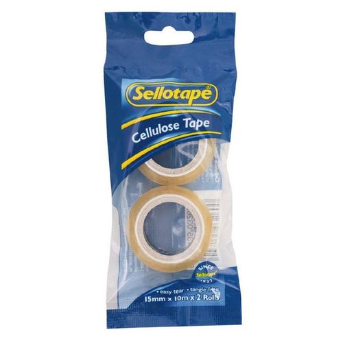 SELLOTAPE CLEAR 15MMX10M PK2