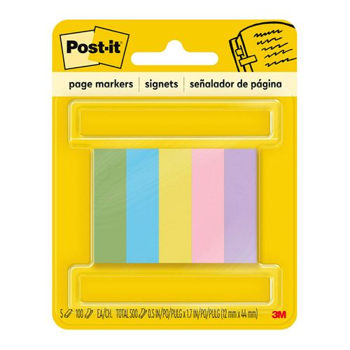Post-it Page Markers 670-5AU 12x44mm Pk5