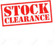 X - Clearance Stock - X