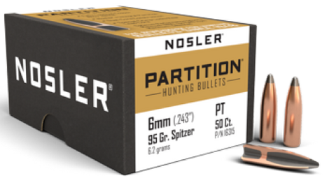 Nosler 6mm 95gr Sp Partition (50 ct.)